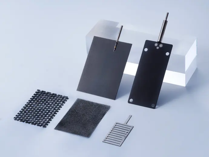 酸化イリジウム焼付チタン電極「MODE(モード)」